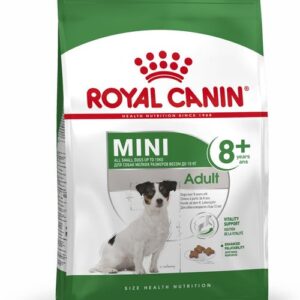 royal canin mini adulto 8+ front