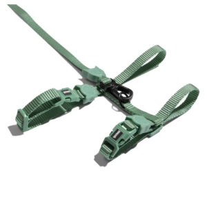 ARMY GREEN HARNESS WITH LEASH