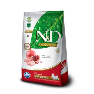 N&D Grain Free Adult Mini Breeds-Pollo y Granada perro FRONT