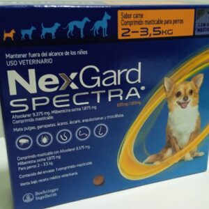 nexgard spectra perro 2 – 35 Kg front 1 comprimido