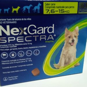 nexgard spectra perro 7a6 15 Kg front 1 comprimido