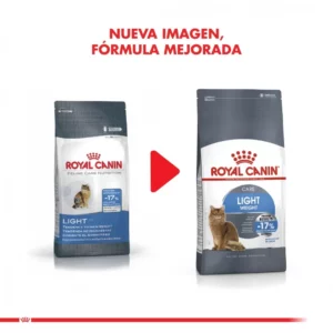 royal canin light weight front gato