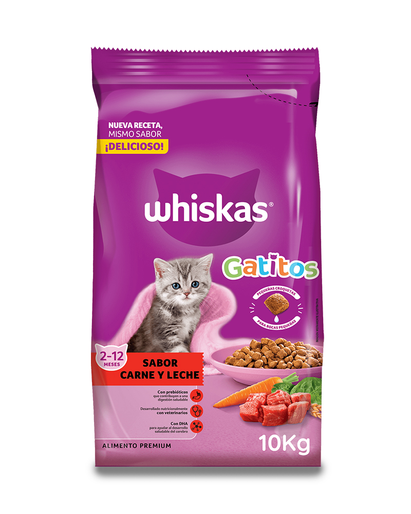 Whiskas gatito carne leche 10Kg