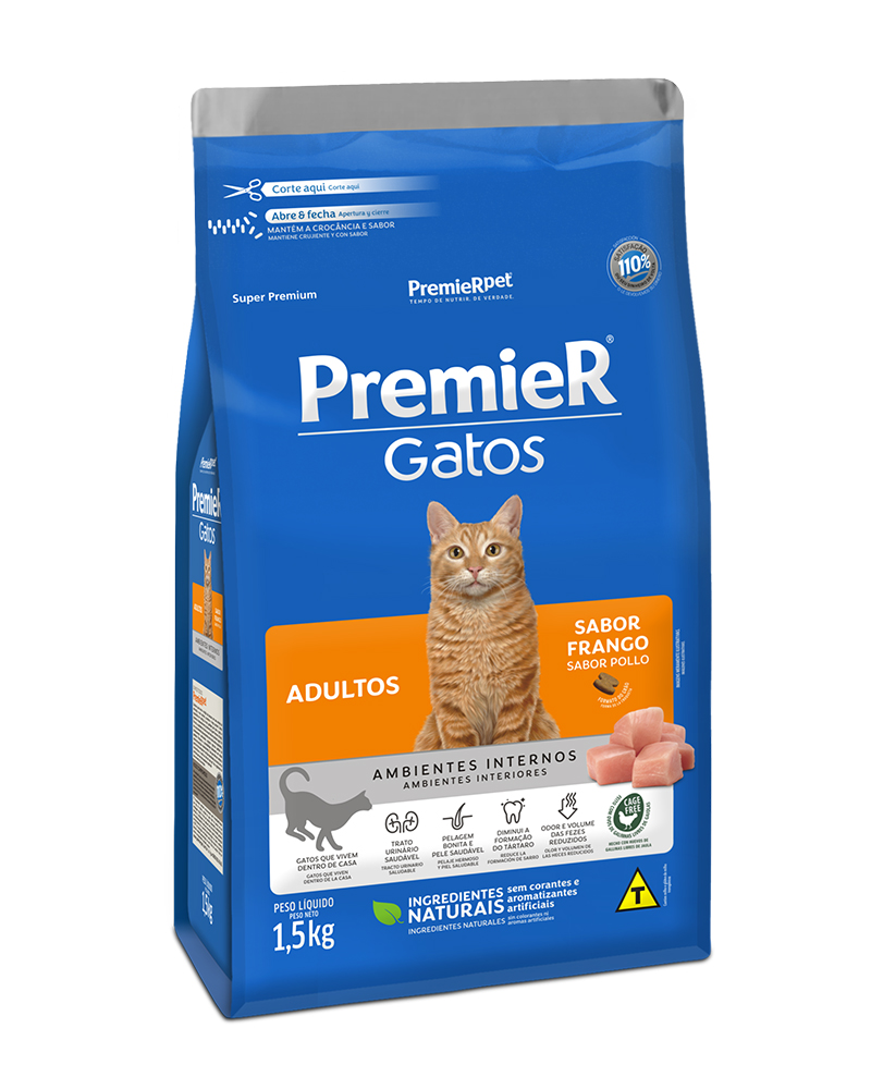 Premier Pet Gato Adulto 1.5k tres cuartos