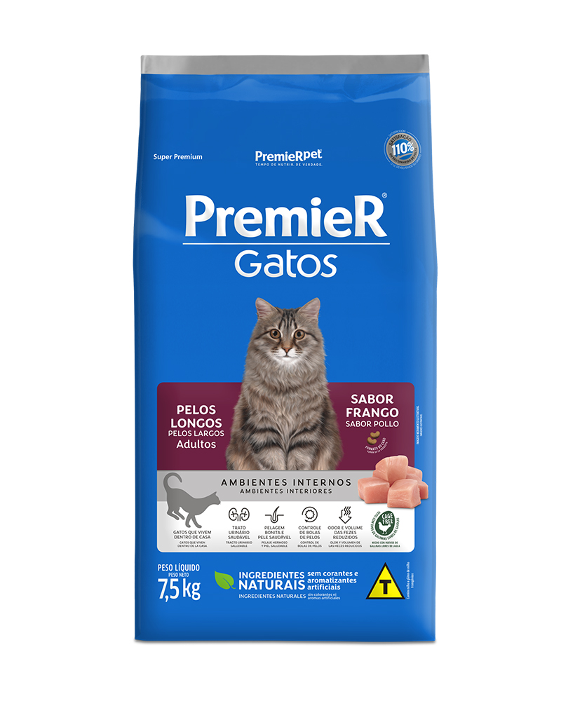 Premier Pet Gato Adulto Pelo Largo 7.5k frontal