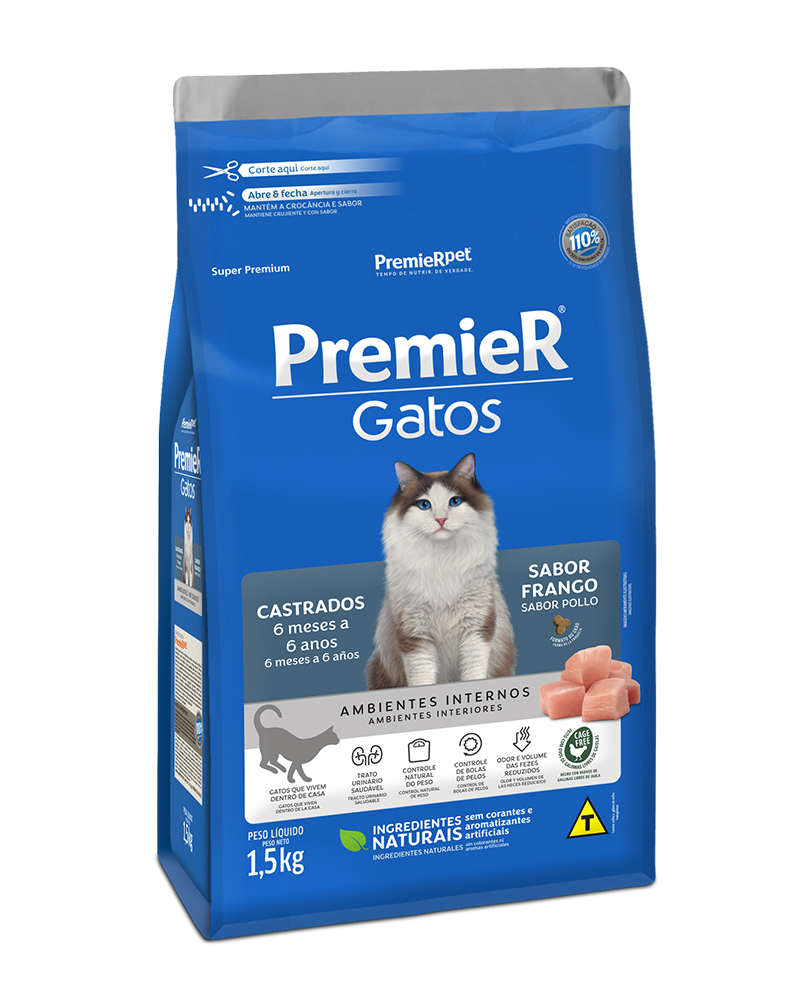 Premier Pet Gato Castrado 1.5k tres cuartos